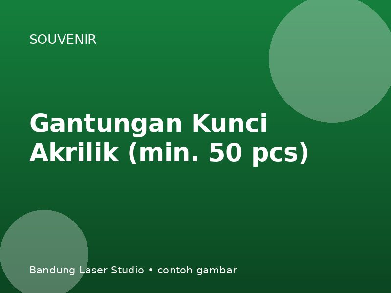 Gantungan Kunci Akrilik (min. 50 pcs) — foto 1